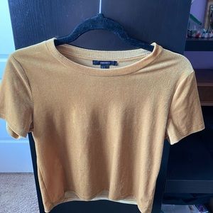 Forever 21 Velvet cropped top